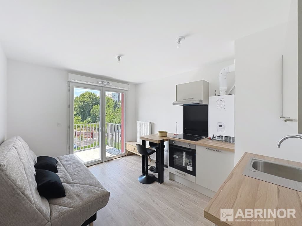 Studio meublé neuf avec balcon à louer - Valenciennes Quai des Mines | Abrinor
