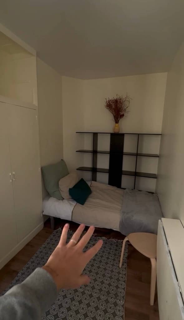 Studio with shared bathroom