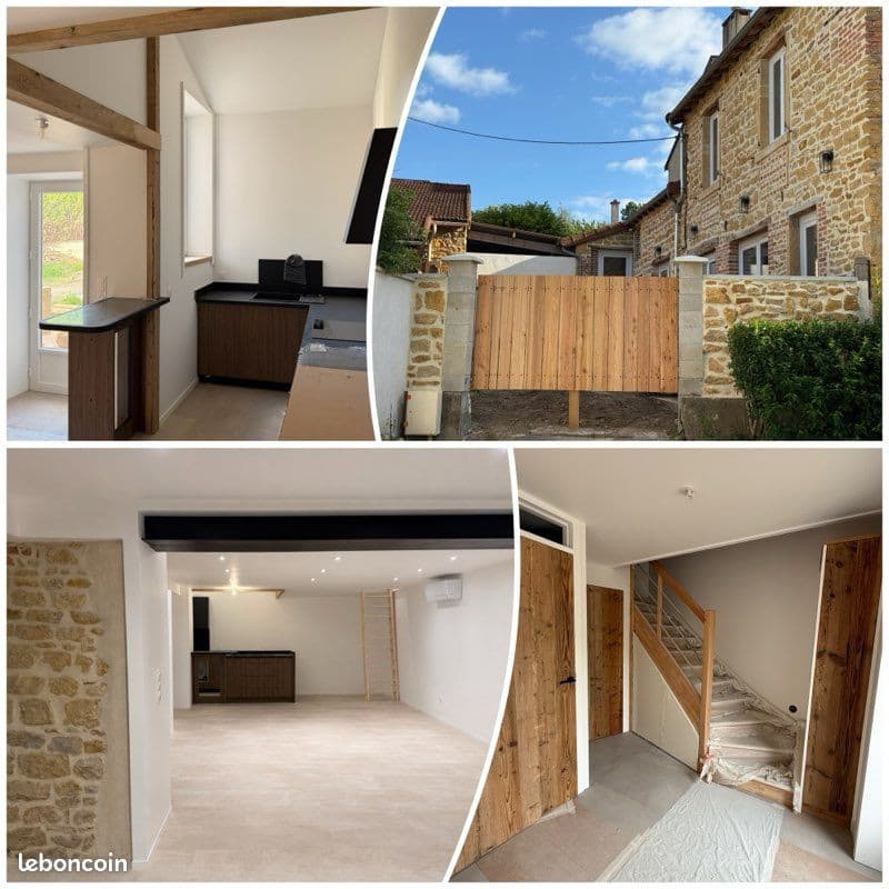 Maison avec extérieur - 3 ch - entièrement rénové
