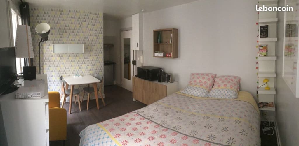 Studio meublé cosy tout équipé - 21 m² - Métro Palais Royal