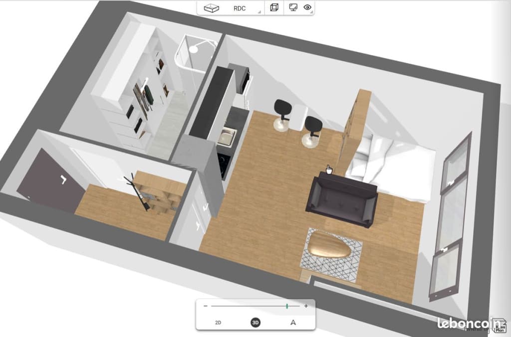 Beau Studio Meublé