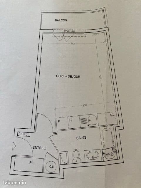 Location appartement - studio meublé
