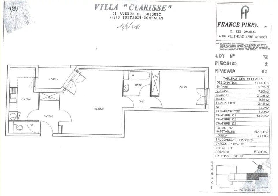 Location : Appartement Pontault-Combault (77340)