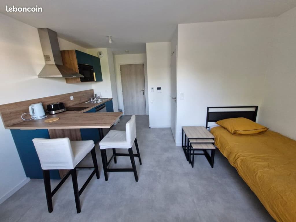 Studio meublé 19 m² à louer – Quartier Universitaire Lorient