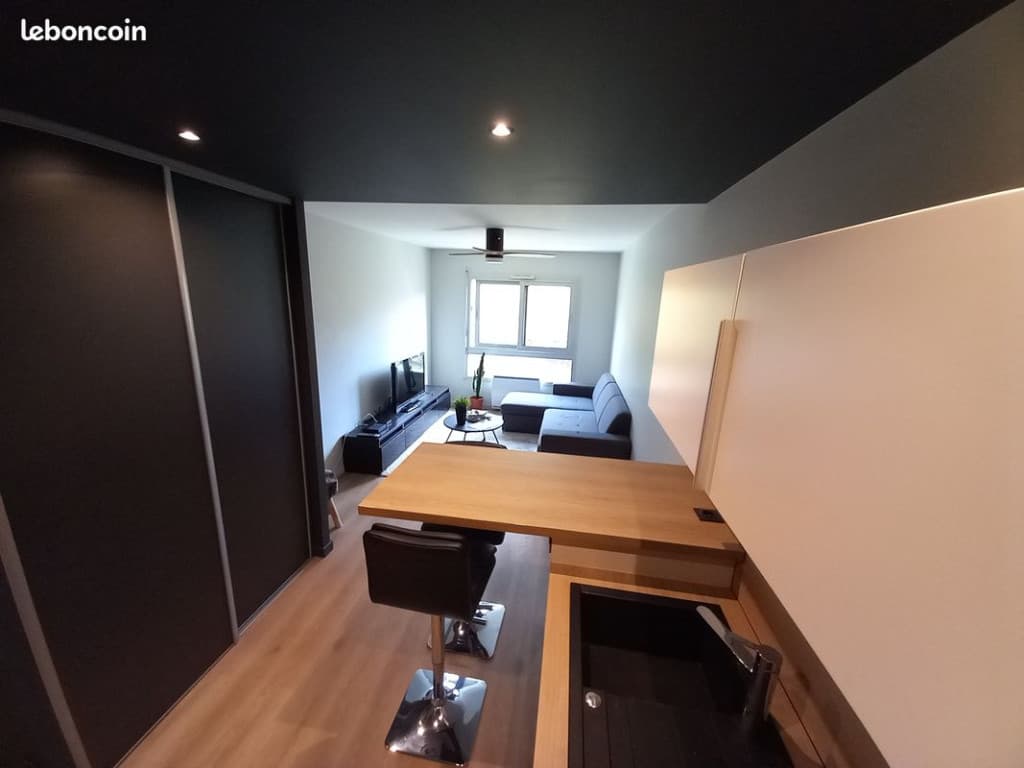 Tres beau studio de 27m2 besancon les cras au calme