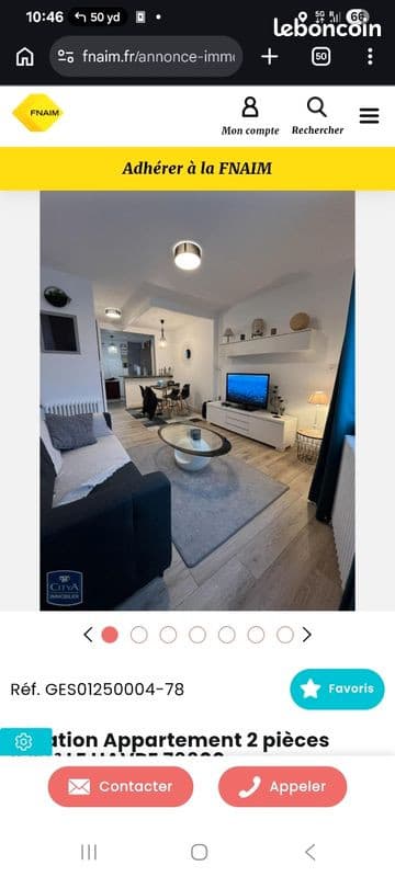 Appartement à louer 2 pièces 37m2