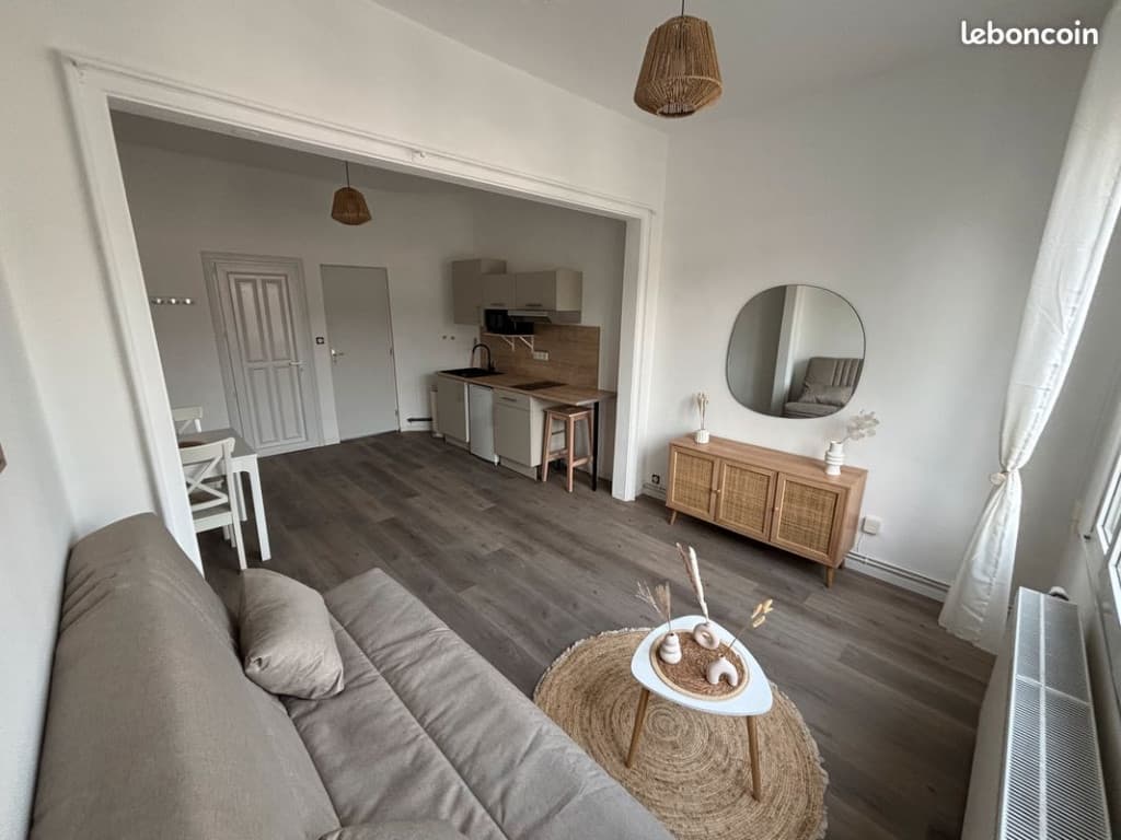 Studio meublé rénové de 24 m² – Avenue Villars, Valenciennes