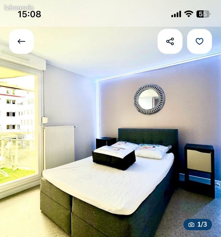 Appartement F2 Neuf meublé à Schiltigheim Sud tout près de Strasbourg (place de Haguenau)