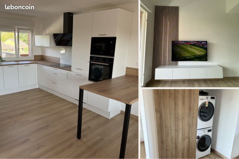 Appartement meublé 50 m² – Duplex rénové à neuf – Acheville (62320)