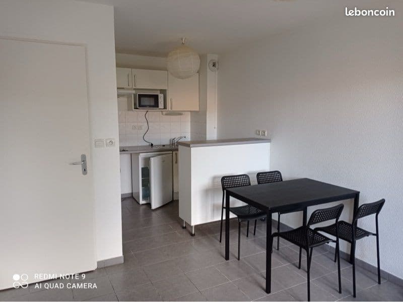 T1 bis meublé avec jardin privatif et parking – Daux (proche Blagnac)