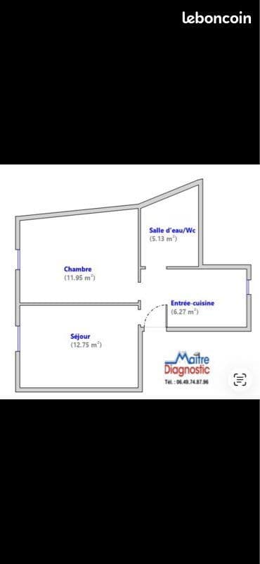 Appartement 2 pièces 35m2