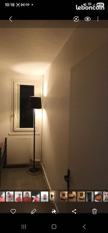 Louve chambre de l'appartement