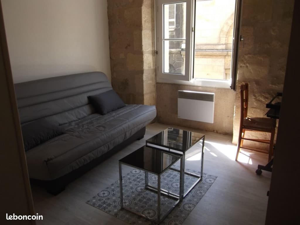 Studio meublé 18 m2 Bordeaux rue Leyteire