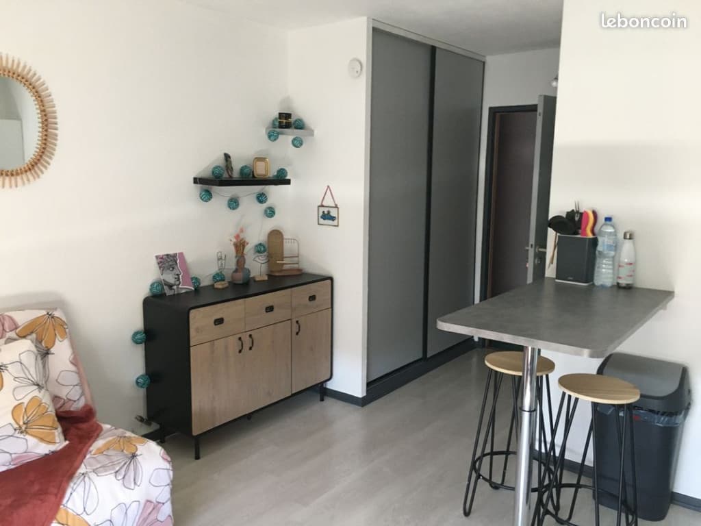 Location Studio Meublé 21m² Vandoeuvre les Nancy avec parking fermé