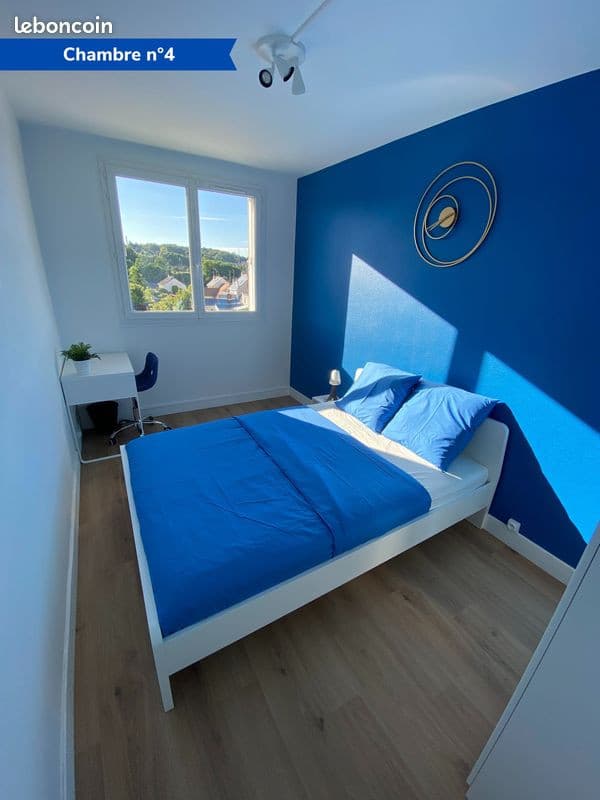 Chambre meublée dans magnifique T5 rénové / Gare Sud