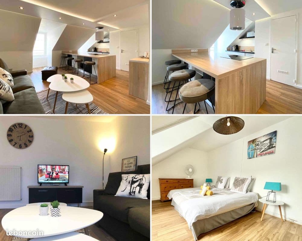 T2 meublé - 40 m2 - Quimper proche centre ville - à 5mn de la Gare
