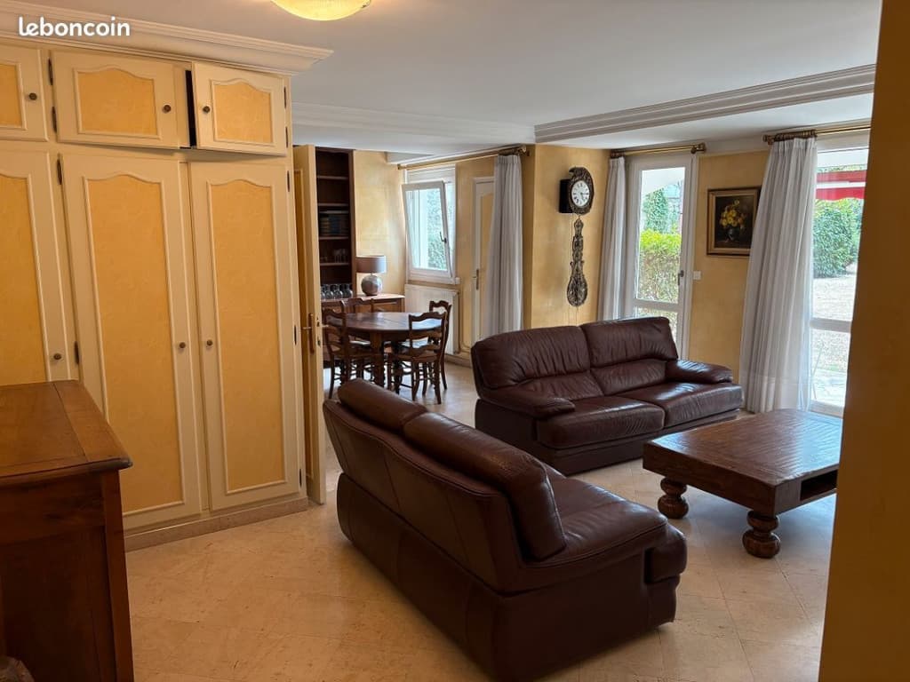 ⭐ T3 meublé 74 m² – Terrasse – Parking – Cave – Gare à 10 min à pied