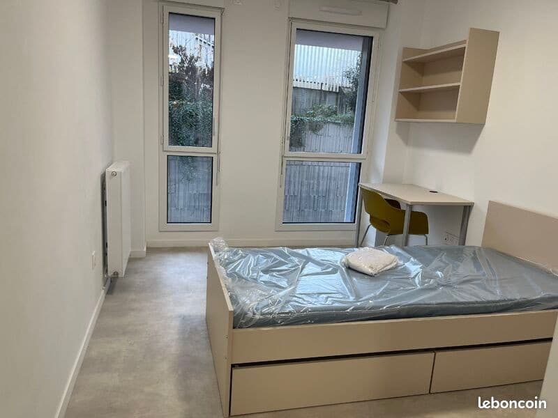 Studio T1 19m2 meublé, résidence étudiante avec parking