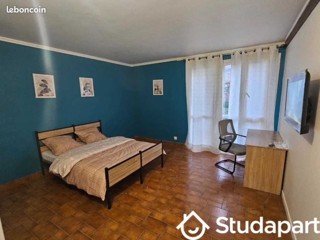 Chambre 1 pièce 18 m²