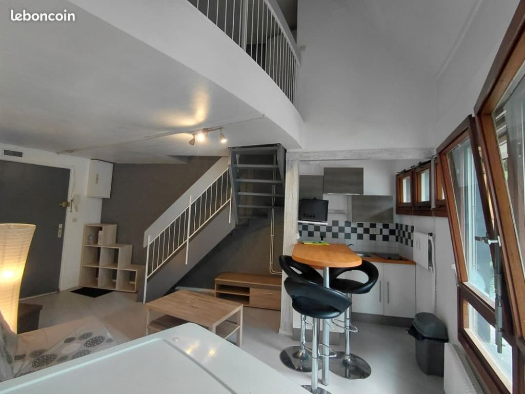 F2 en duplex, mezzanine et garage