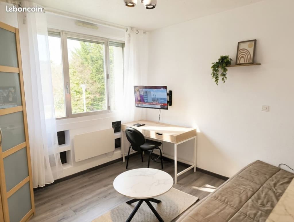 Studio meublé – Situé au calme Brabois (Vandoeuvre les Nancy) – Proche fac & CHU – Parking – Éligible APL