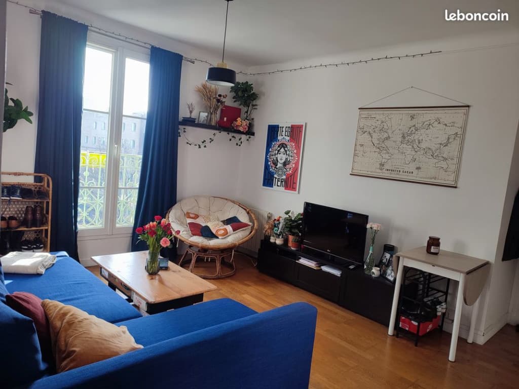 Appartement à louer à Clichy 38M2 avec cave