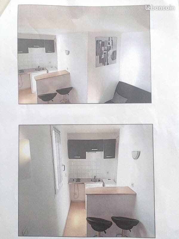 Location studio meublé rond-point des bruyères à Sotteville-lès-Rouen / Angle Rouen / Sant-Étienne