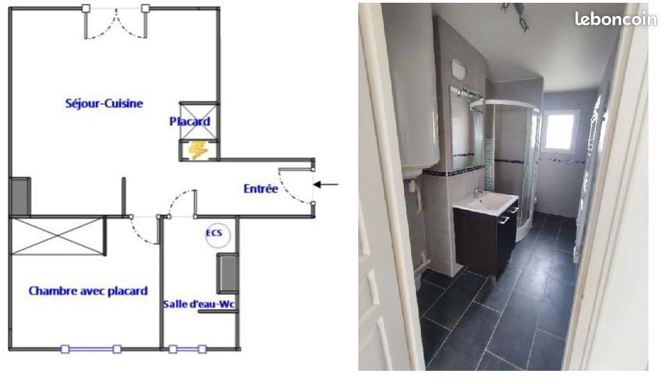 Appartement T2 de 43m² à Etampes