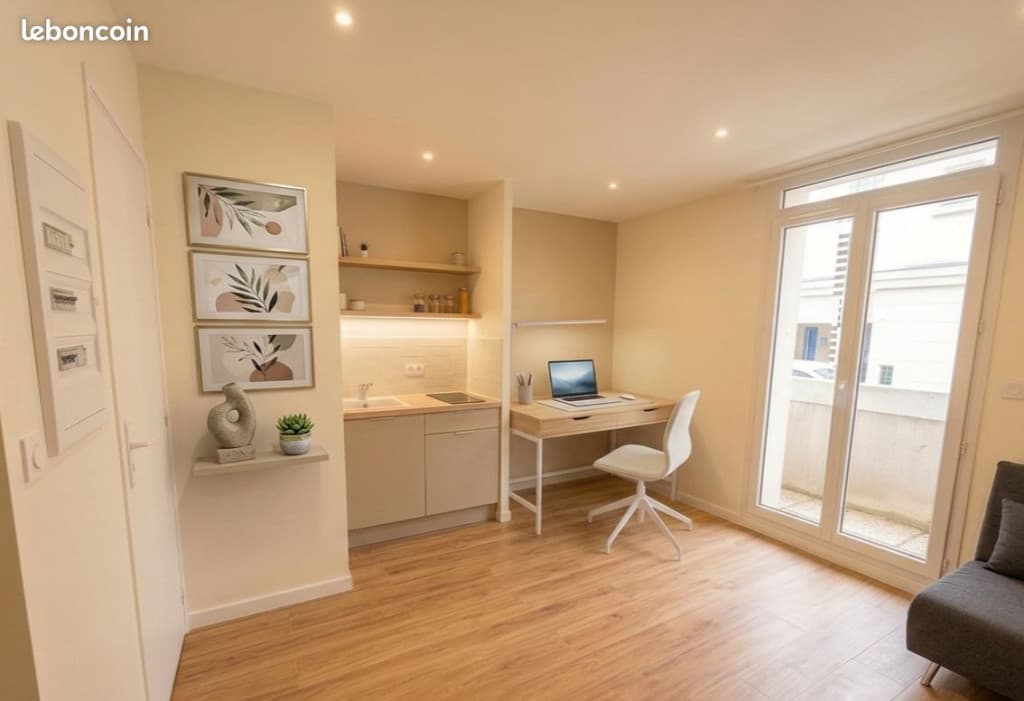 Studio meublé de 19 m carre entièrement renové