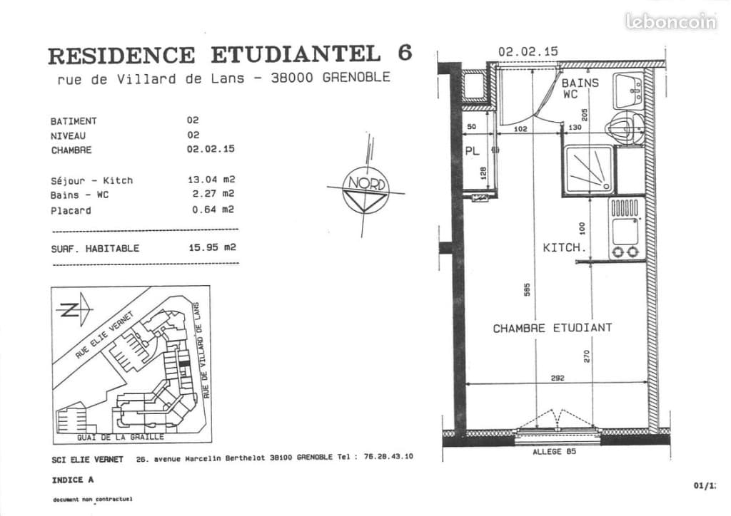 Studio Meublé Grenoble