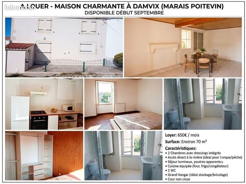 Location maison Damvix
