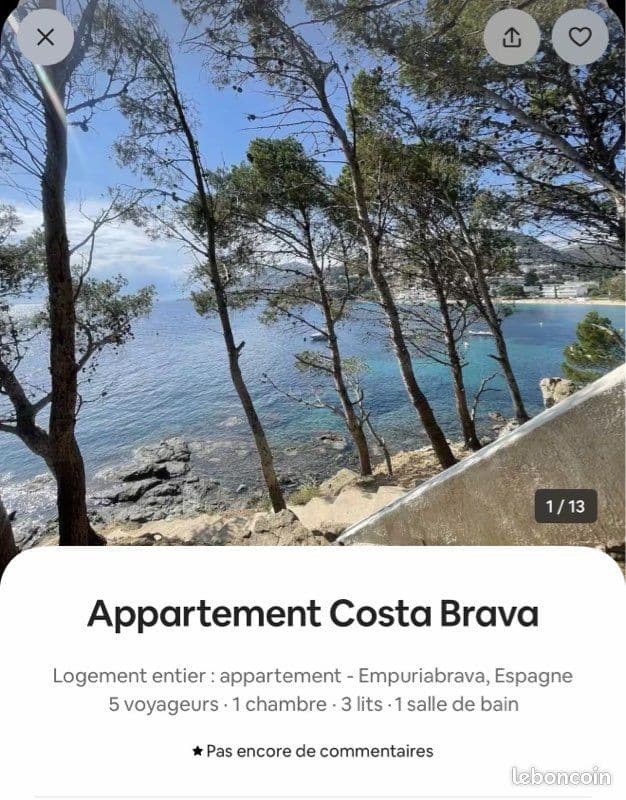 Location appartement empuria brava