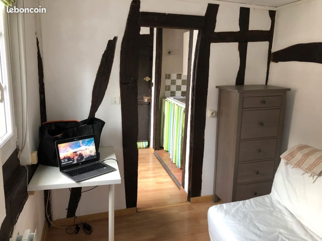 Studio meuble 14m2 hypercentre rouen libre de suite