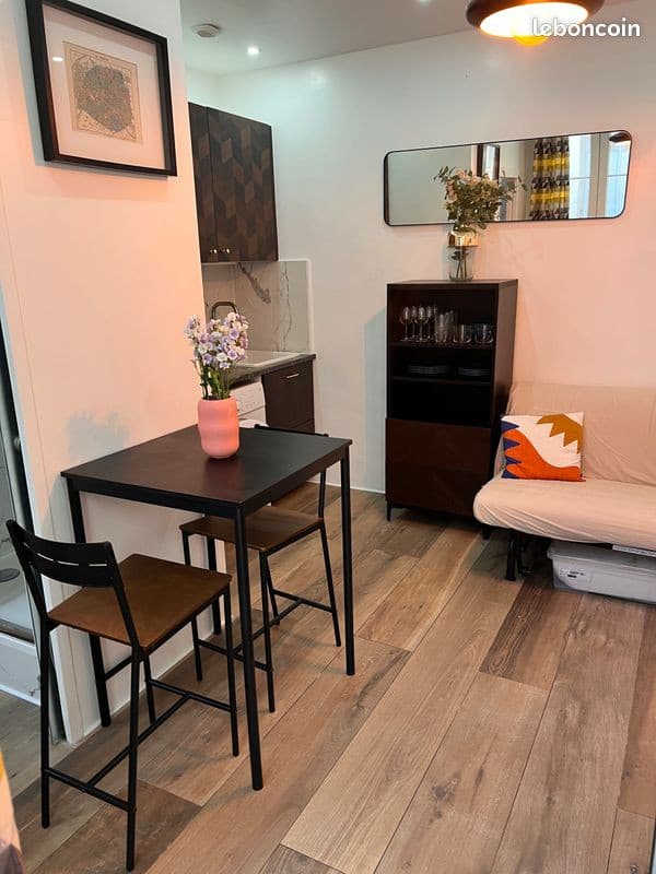 Location Studio 13m2 meublé jusqu'à fin décembre 2026