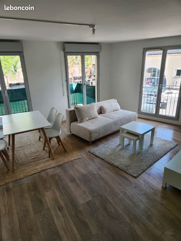 T3 meublé de 67 m² avec balcon, parking et cave – Résidence récente – Mantes-la-Ville