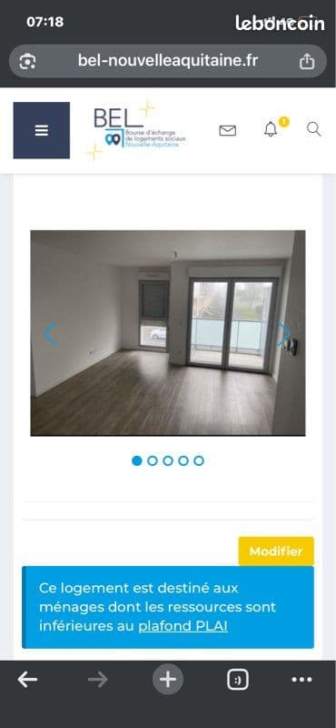 Échange logement BEL T3/4
