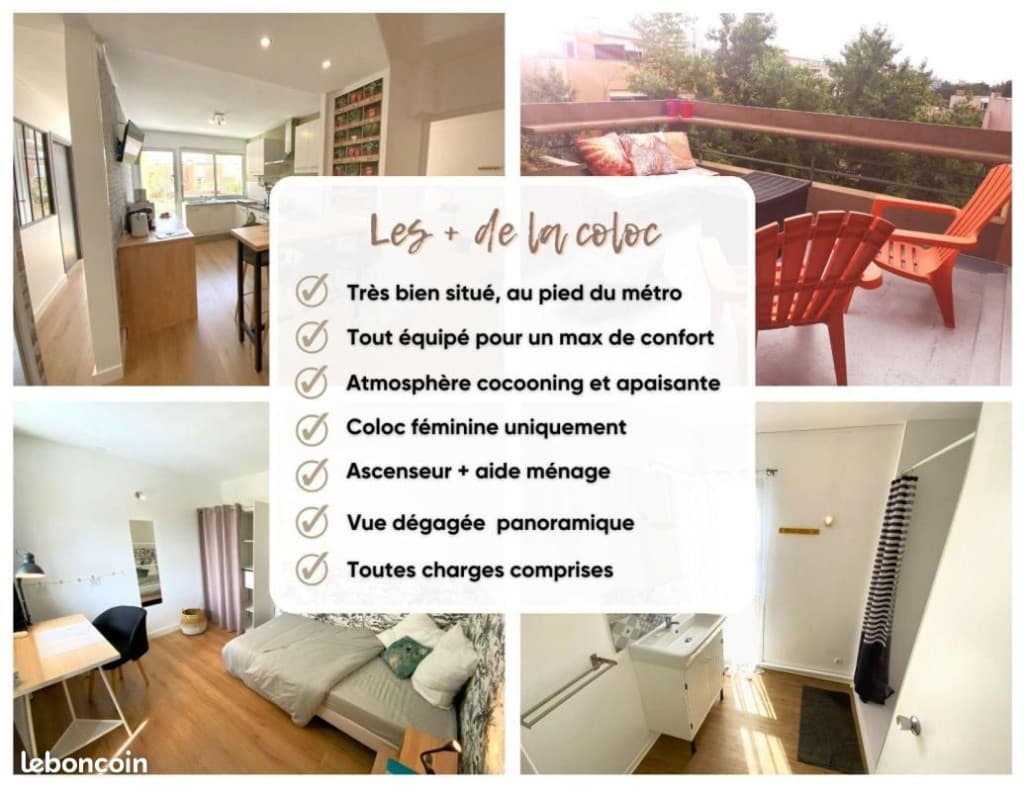 Chambre 1 pièce 11 m²
