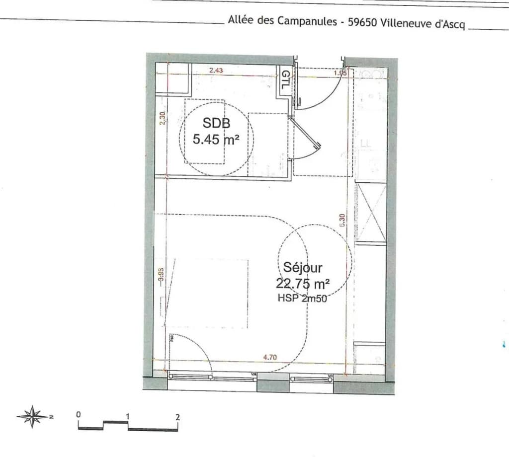Location : Appartement Villeneuve-d'Ascq (59491)