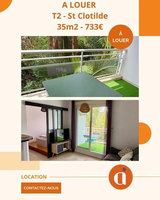 A Louer - T2 Meuble - St Denis - 733€